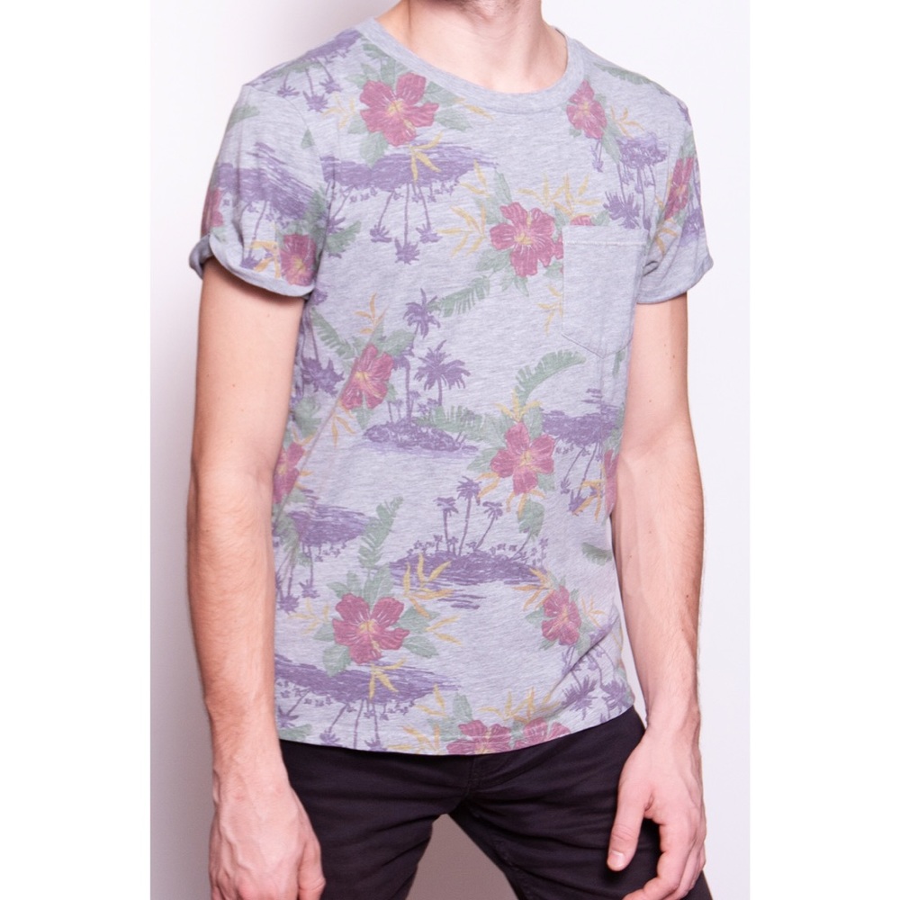Divided Floral Tee